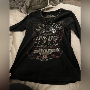 Affliction Live Fast Quarter Sleeve